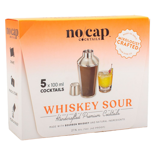 No Cap Cocktails Whiskey Sour 5pk 100ml
