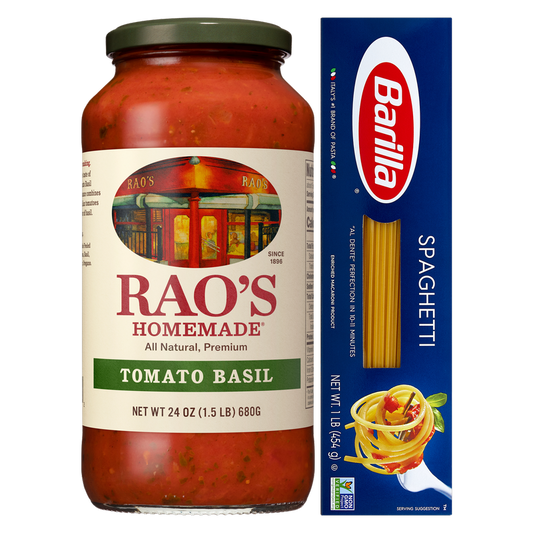Barilla Spaghetti & Rao's Tomato Basil Sauce Bundle