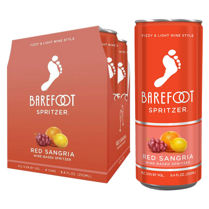 Barefoot Red Sangria Spritzer 4pk 250ml Can