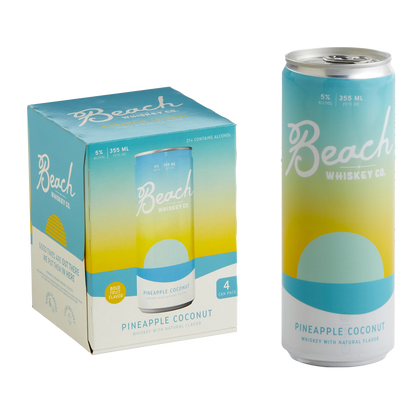 Beach Whiskey Pineapple Coconut Rtd 4pk 355ml 10% ABV