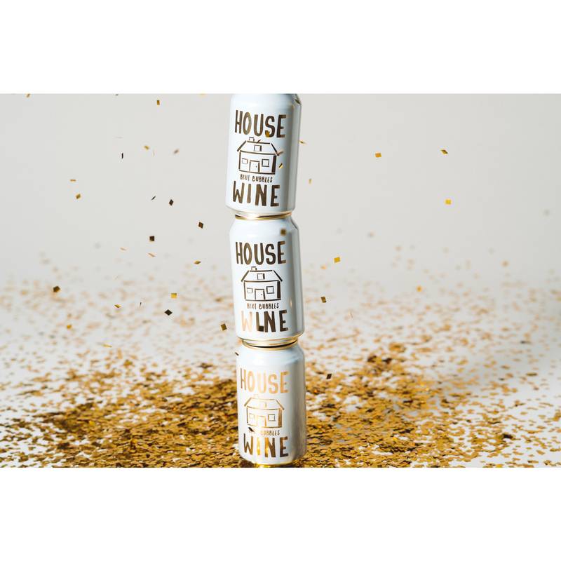 House Wine Brut Bubbles 355ml Can 12% ABV