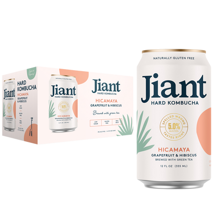 Jiant Hicamaya Hard Kombucha 4pk 12oz can 4.5% ABV