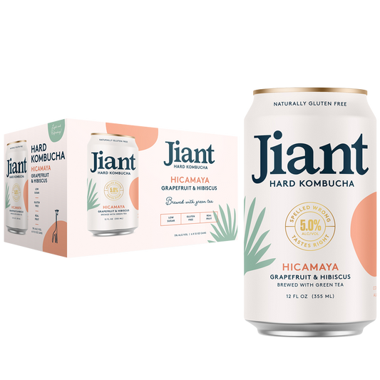Jiant Hicamaya Hard Kombucha 4pk 12oz can 4.5% ABV