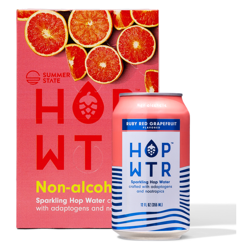 HOP WTR Ruby Red Grapefruit 6pk 12oz Can