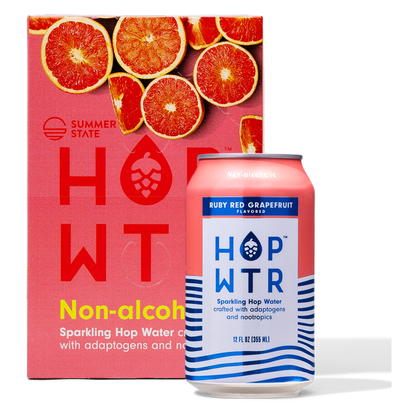 HOP WTR Ruby Red Grapefruit 6pk 12oz Can