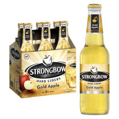 Strongbow Gold Apple 6pk 12oz Btl 5.0% ABV