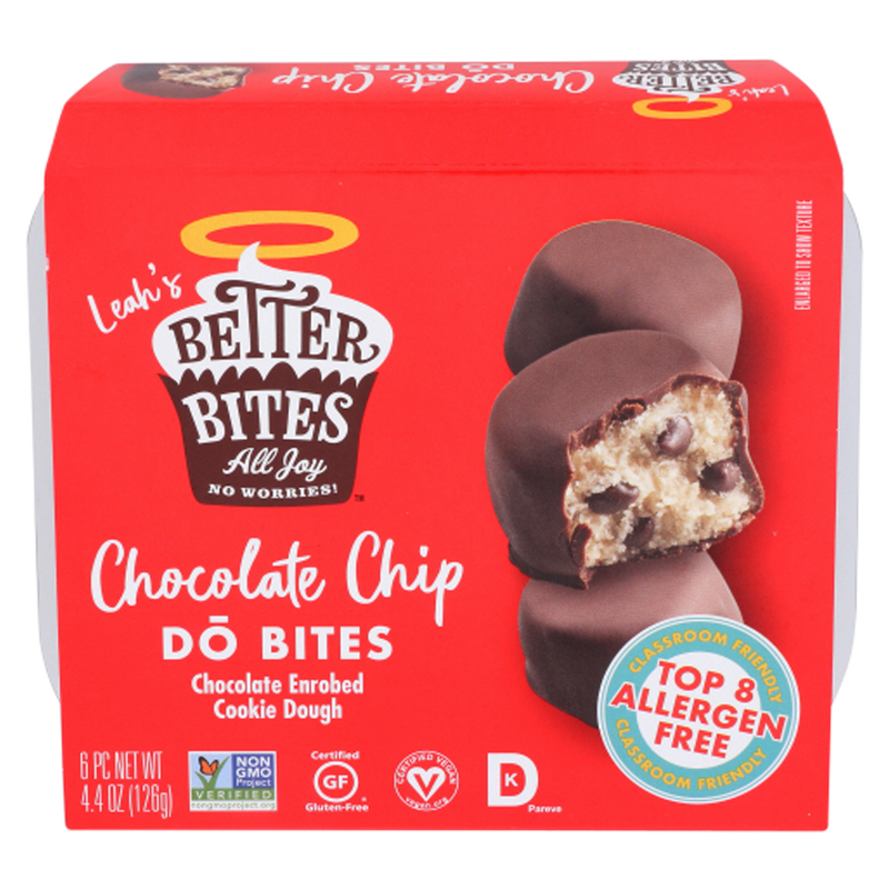 Better Bites Gluten Free Vegan Chocolate Chip DŌ Bites - 6ct