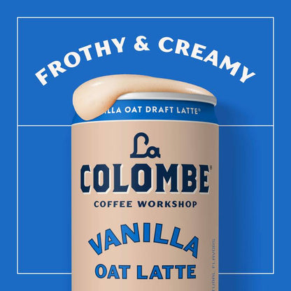 La Colombe Oatmilk Vanilla Draft Latte 4pk 9oz Can