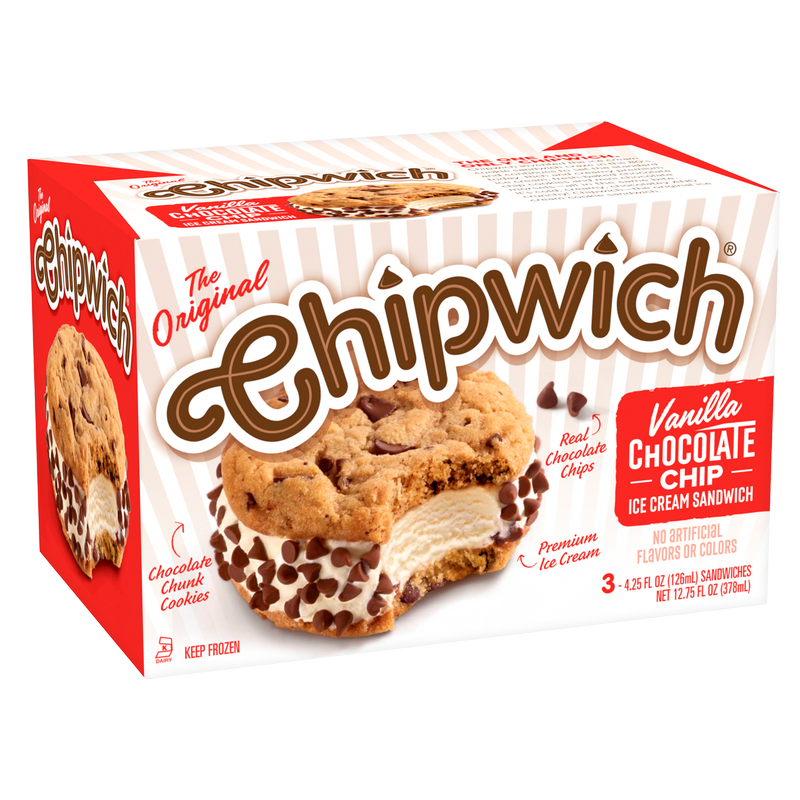 Chipwich Original Vanilla Chocolate Chip 3ct