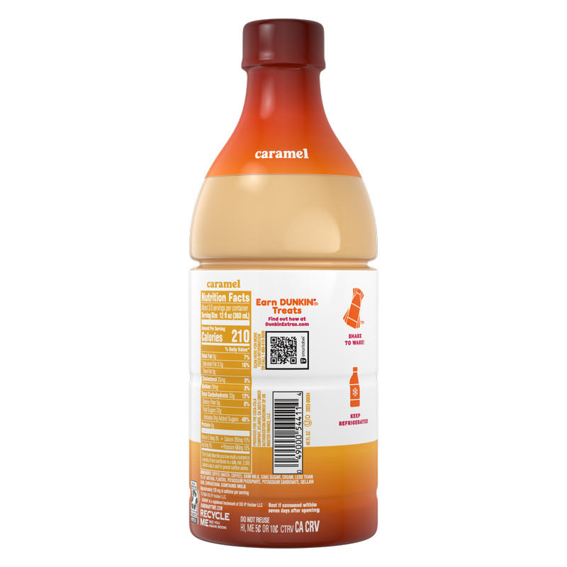 Dunkin' Caramel Iced Coffee 40oz Btl