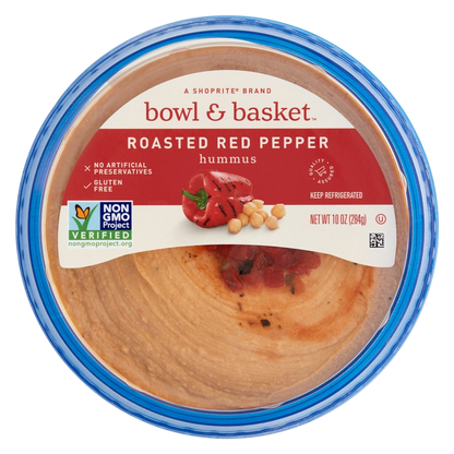 Bowl & Basket Roasted Red Pepper Hummus - 10oz