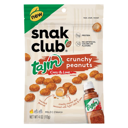 Snak Club Tajin Crunchy Peanuts, 4oz