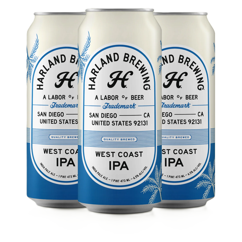 Harland Brewing West Coast IPA 4pk 16oz