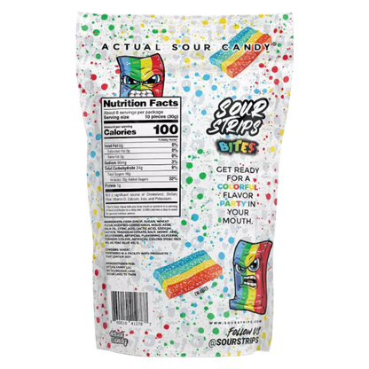Sour Strips Rainbow Candy Bites, 6.35oz