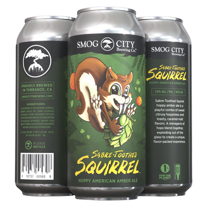 Smog City Sabre-Toothed Squirrel Amber Ale 4pk 16oz Can