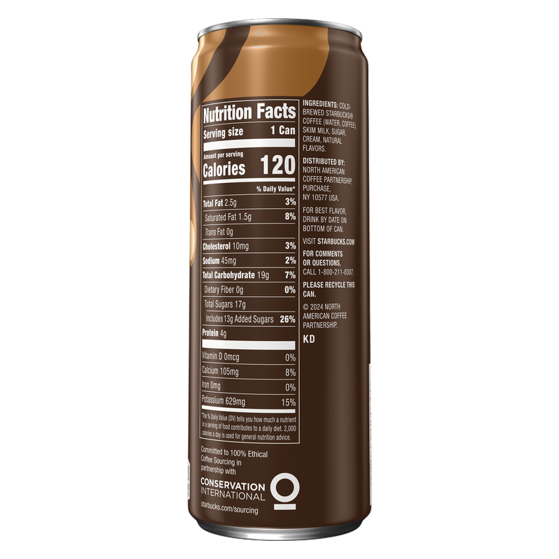 Starbucks Cold Brew Vanilla Sweet Cream 11oz Can