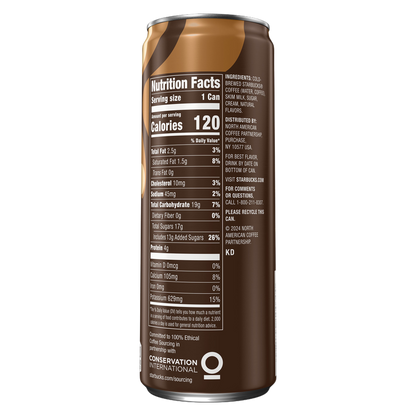 Starbucks Vanilla Sweet Cream Cold Brew 11oz Can