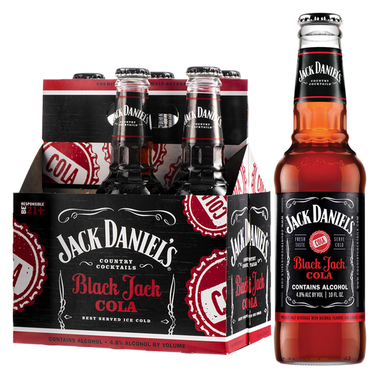 Jack Daniel's Black Jack and Cola 6pk 10oz Btl 4.8% ABV