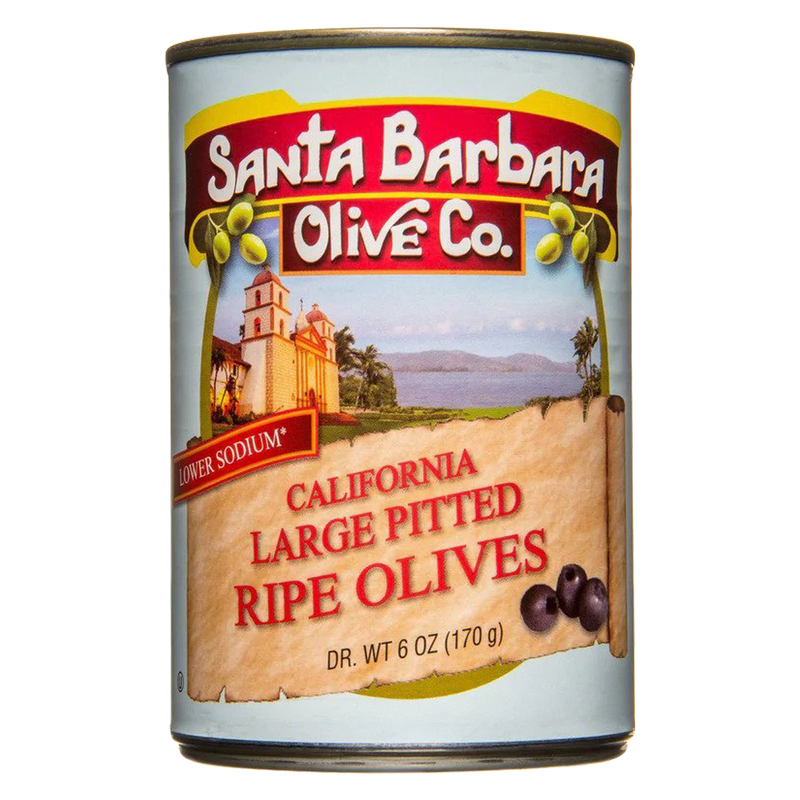 Santa Barbara Black Pitted Olives 6oz