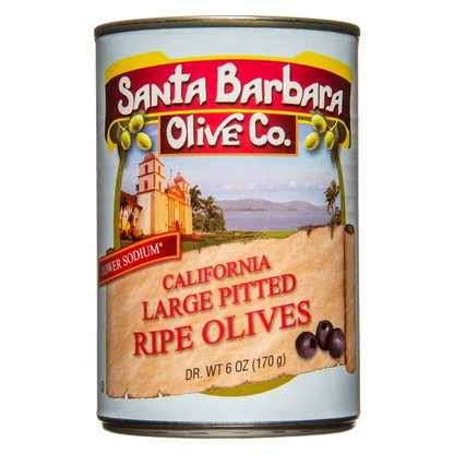 Santa Barbara Black Pitted Olives 6oz