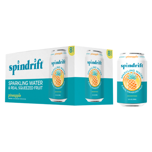 Spindrift Pineapple Sparkling Water 8pk 12oz can