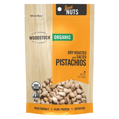 Woodstock Farms Roasted and Salted Pistachios, 7oz