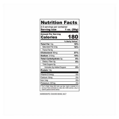 Flock Original Chicken Skin Chips 2.5oz