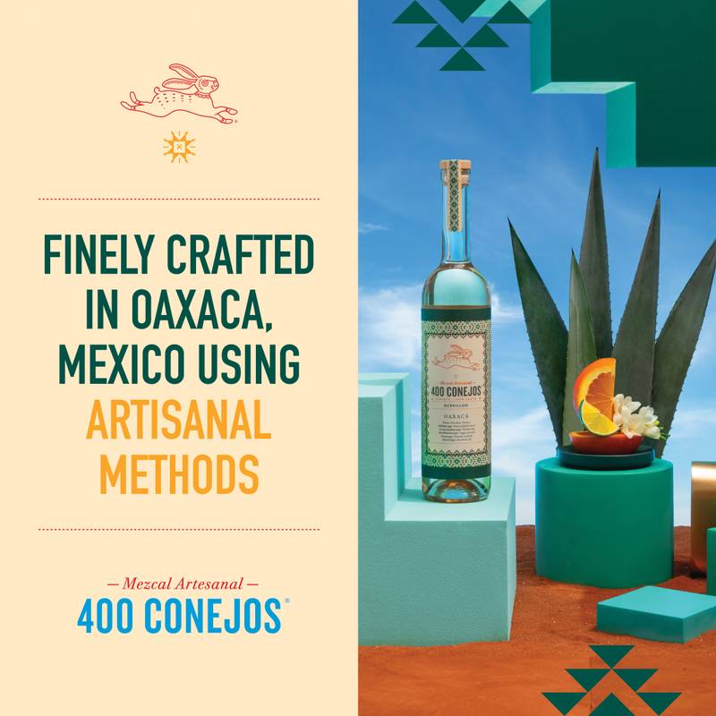 400 Conejos Reposado Mezcal 750ml (80 Proof)