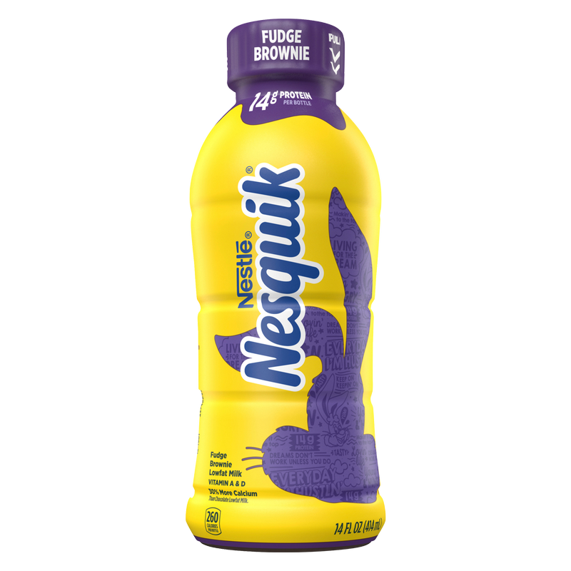 Nesquik Fudge Brownie Chocolate Milk 14oz Btl