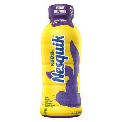 Nesquik Fudge Brownie Chocolate Milk 14oz Btl