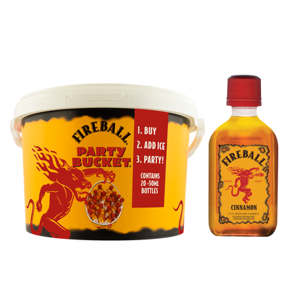 Fireball Party Bucket Malt Based 20pk 50ml (33 Proof)