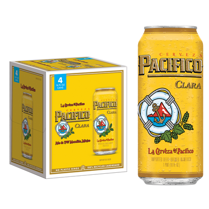 Pacifico  4pk 16oz Can 4.4% ABV
