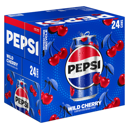 Pepsi Wild Cherry 24pk 12oz Can
