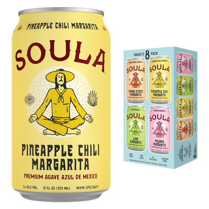 Soula Cocktails Margarita Variety 12oz Cans 8pk