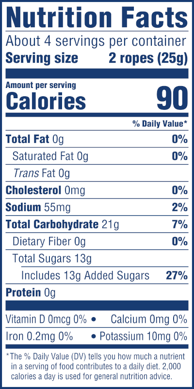 SweeTARTS Summer Ropes,  3.5oz