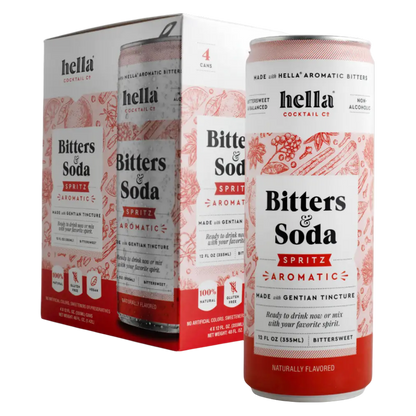 Hella Cocktail Co Bitters & Soda Spritz Aromatic 4pk 12oz Can