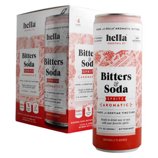 Hella Cocktail Co Bitters & Soda Spritz Aromatic 4pk 12oz Can