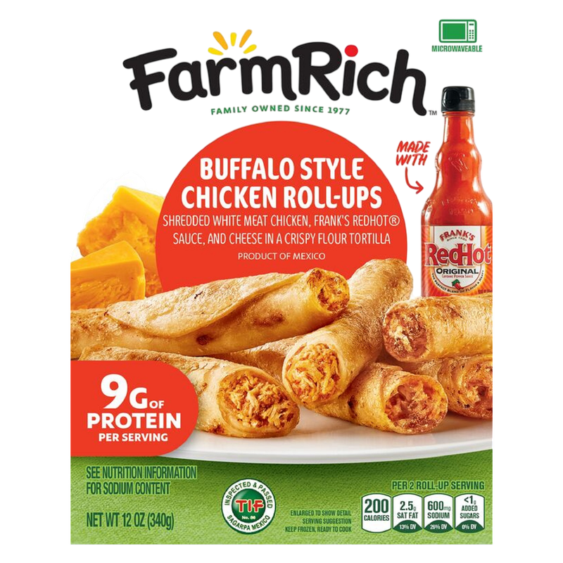 Farm Rich Frank's Buffalo Chicken Roll-Ups