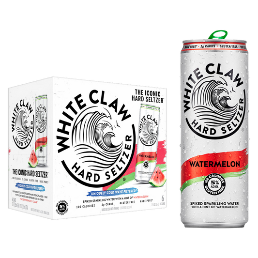 White Claw Hard Seltzer Watermelon 6pk 12oz Can 5.0% ABV