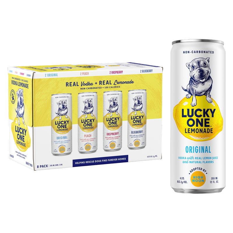 Lucky One Lemonade Variety Pack 8pk 12oz Can