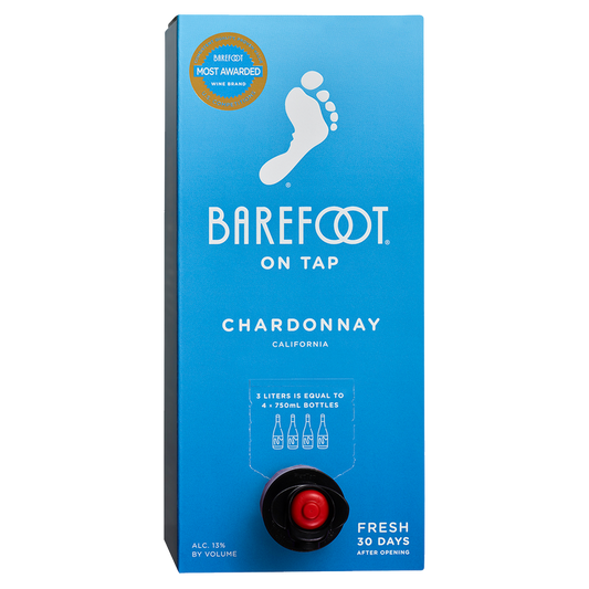 Barefoot On Tap Chardonnay 3 Liter Box