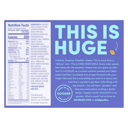 Goodles Deluxe Mac & Cheese Ched Over Heels, 9oz.