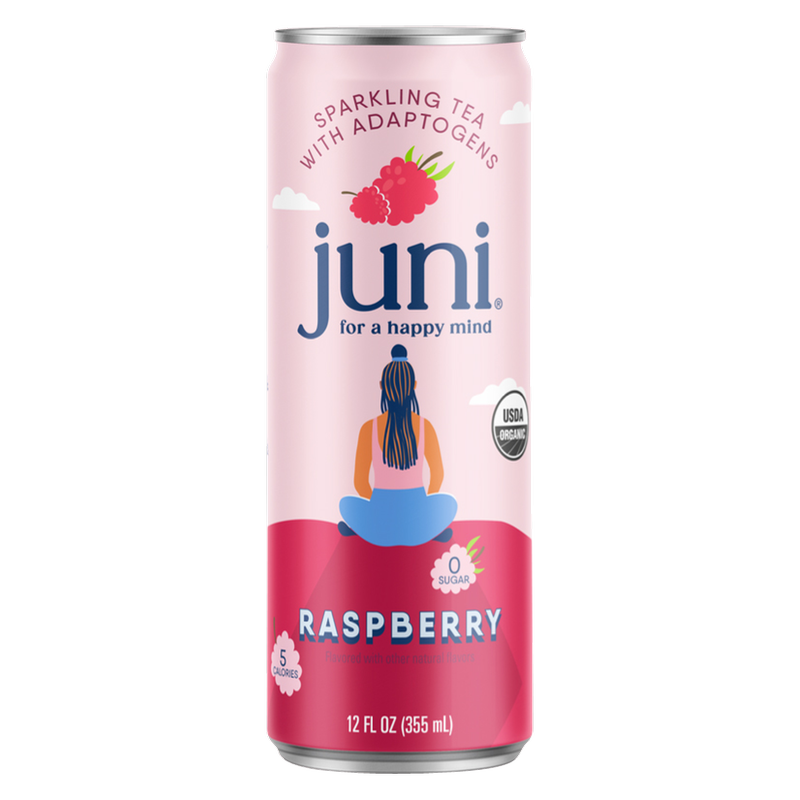Juni Raspberry Sparkling Tea 12oz Can