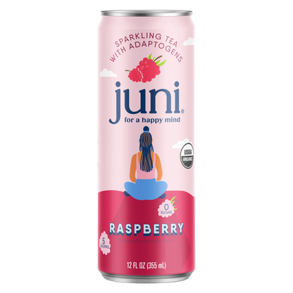 Juni Raspberry Sparkling Tea 12oz Can