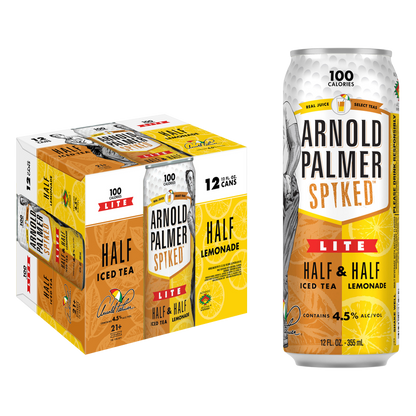 Arnold Palmer Spiked Half & Half Lite Beer 12pk 12oz Can 4.5% ABV