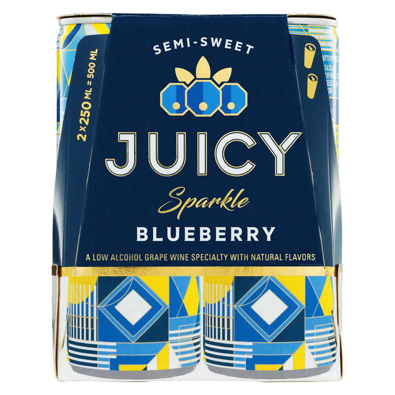 Juicy Sparkle Blueberry Sparkling Wine 2pk 250ml