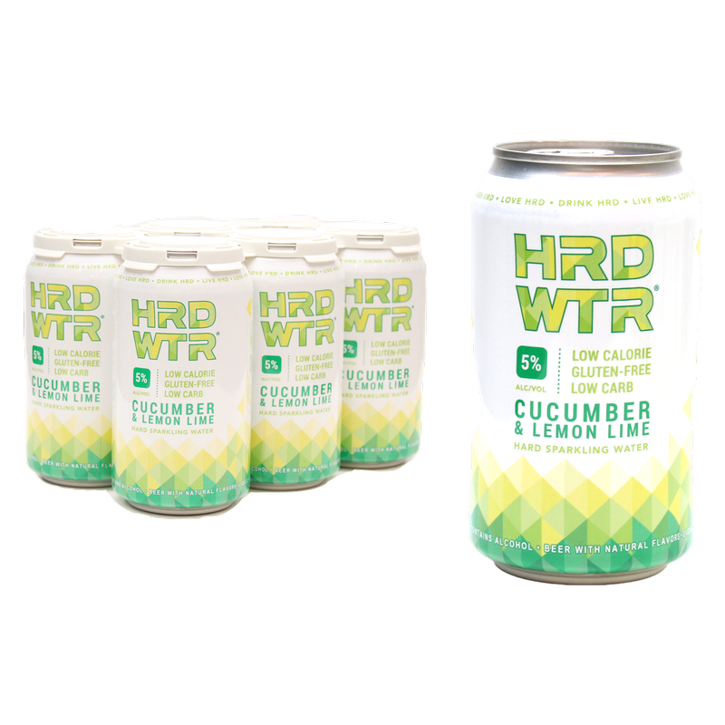 Hrd Wtr Cucumber & Lemon Lime 6pk 12oz Can 5.0% ABV