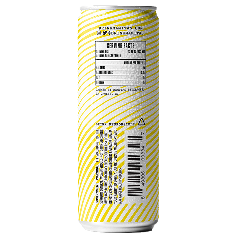 Mamitas Pineapple Tequila Soda 4pk 12oz Can 5% ABV