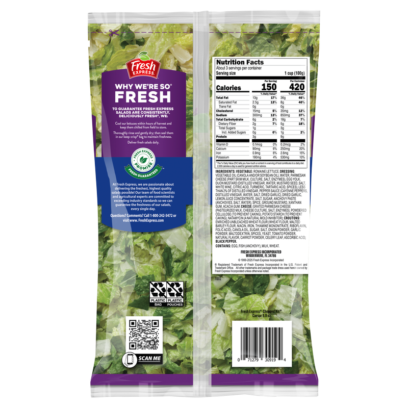 Fresh Express Caesar Chopped Salad Kit - 9.9oz