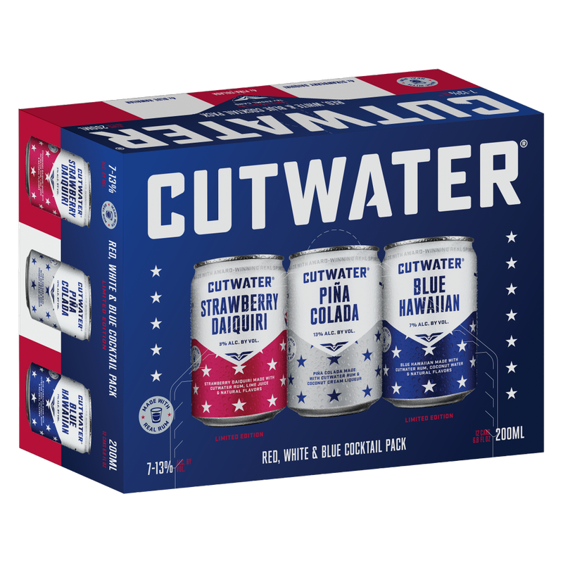 Cutwater Red White & Blue 12pk 200ml Can